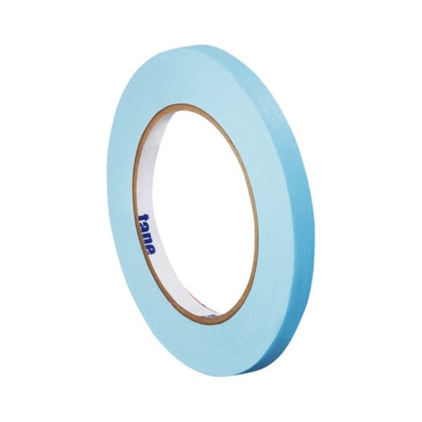 Tape Logic Masking Tape, 1/4x60 yd., PK144, 1/4" W x 60 yds L, Light Blue, 144 PK T931003H - main